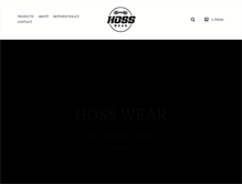 Tablet Screenshot of hosswear.com